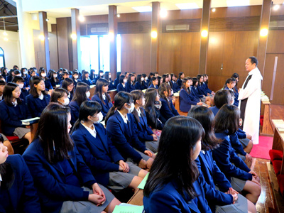 三学期の学年礼拝が三光教会聖堂で始まりました | 最新の 三学期の学年礼拝が三光教会聖堂で始まりました | 最新の